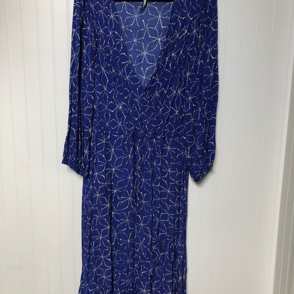Royal blue dress Anthropologie